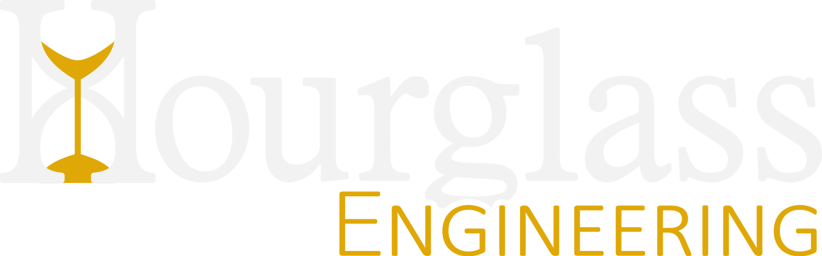 Hourglass engineering logo